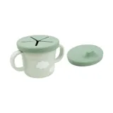 Done By Deer Foodie Spout/Snack Cup Croco Green