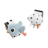 Done By Deer Wrist Rattle - Happy Clouds - 2 Stuks - Blue