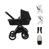 Dubatti One E6 Kinderwagen 2-in-1 - Dark Brown / Pitch Black