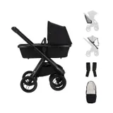 Dubatti One E6 Kinderwagen 2-in-1 - Black / Pitch Black