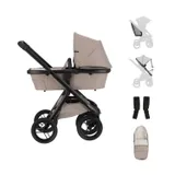 Dubatti One E6 Kinderwagen 2-in-1 - Black / Soft Taupe