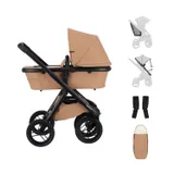 Dubatti One E6 Kinderwagen 2-in-1 - Black / Soft Terra