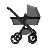 Dubatti One E5 Kinderwagen 2-in-1 Grey Frame Black/Black