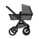 Dubatti One E5 Kinderwagen 2-in-1 Grey Frame Black/Dark Brown