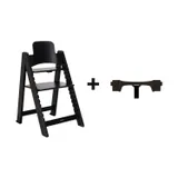 Kidsmill Up! Kinderstoel Incl. Houten Babyset - Eiken Zwart