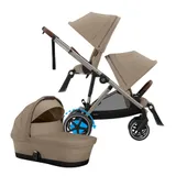Cybex E-Gazelle S DUO kinderwagen 3-in-1 Almond Beige / Beige