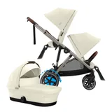Cybex E-Gazelle S DUO kinderwagen 3-in-1 Seashell Beige / Light Beige
