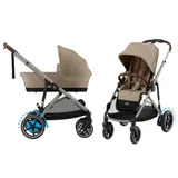 Cybex E-Gazelle S Kinderwagen 2-in-1 - Taupe - Almond Beige / Beige