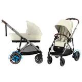 Cybex E-Gazelle S Kinderwagen 2-in-1 - Taupe - Seashell Beige / Light Beige 