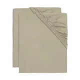 Jollein Wieghoeslaken Jersey Olive Green 40/50 x 80/90 cm 2-Pack