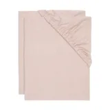 Jollein Ledikanthoeslaken Jersey Wild Rose 60 x 120 cm 2-Pack