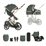 Kikkaboo Darling Kinderwagen 3-in-1 - Leger Groen