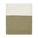 Koeka Ledikantdeken Cotton Fleece Wafel Amsterdam Moss 100 x 150 cm
