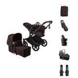 Bugaboo Donkey 6 Mono Essentiële Bundel - Black/Cocoa Brown