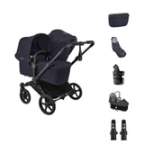 Bugaboo Donkey 6 Duo Essentiële Bundel - Black/Deep Indigo