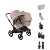 Bugaboo Donkey 6 Duo Essentiële Bundel - Black/Desert Taupe