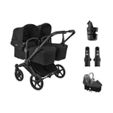 Bugaboo Donkey 6 Twin Essentiële Bundel - Black/Heritage Black