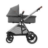 Maxi Cosi Kinderwagen 2 in 1 Zelia 3 Luxe Twillic Grey (Chrome frame & Brown Leather)