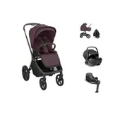 Kikkaboo Goya Kinderwagen 3-in-1 - Platinum Merlot/Noir
