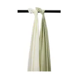 Meyco Baby Hydrofiel Swaddle - Uni - 2-pack - Naturel/Soft Olive - 120x120 cm