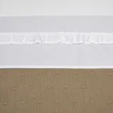 Meyco Ledikantlaken Ruffle White 100 x 150 cm