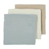 Meyco Multidoek Hydrofiel Pre-Washed Uni Offwhite/Light Grey/Sand 70 x 70 cm 3-Pack