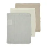 Meyco Uni Washand - Hydrofiel Pre-Washed - 3-Pack - Offwhite/Light Grey/Sand