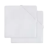 Jollein Hoeslaken - 2 Pack - 60 x 120 cm - Jersey - White