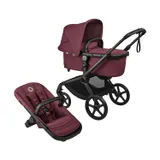 Bugaboo Fox 5 Renew Complete Kinderwagen - Black / Dark Cherry / Dark Cherry