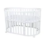 Waldin Oval Combibed 7‑in‑1 - White inclusief matras