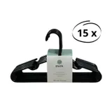 Puck Kledinghanger Kunststof Zwart (15 stuks)
