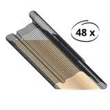 Puck kledinghanger metaal zwart set (48 stuks)