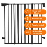 Qute Q-Guard Traphekje - Zwart - 76–117cm