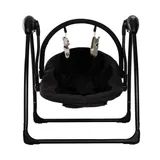 Qute Schommelstoel Q-Swing Zwart Giraffe / Zwart Frame