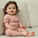 Feetje Shortama wafel - Summer Special - Mauve - Maat 56