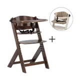 TWF Boris Meegroeistoel - Walnoot + Ralph Boyer Stoelverkleiner Nylon - Sand