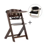 TWF Boris Meegroeistoel - Walnoot + Ralph Boyer Stoelverkleiner Nylon - Zwart