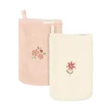 Little Dutch Washandjes - Geborduurd - 2 stuks - Fairy Garden