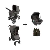 ABC Design Kinderwagen Sierra 3-in-1 Set - Nut