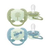 Philips Avent Fopspeen - Ultra Soft Nighttime - 18+ maanden - 2 stuks - Glow in the Dark