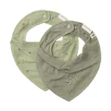 Little Dutch Pure Bandana Slab - Set van 2 - Sage 