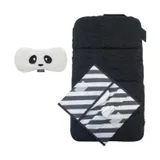 KipKep Woller Warmtekussen + Verschoonset – Panda White/Black Stripes