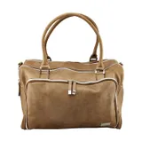 Isoki Double Zip Satchel - Latte