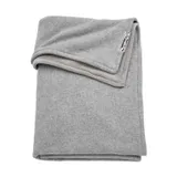 Meyco Ledikantdeken Knit Basic Grijs Met Velvet 100 x 150 cm