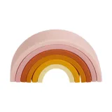 A Little Lovely Company Stapel Regenboog Siliconen - Sunset