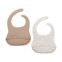 Elephant Tales Siliconen Slabbetjes - 2 Stuks