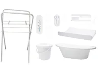 Bébé Basics Badset Uni Wit Inclusief Badstandaard Wit