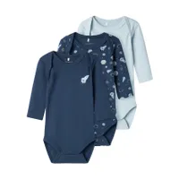 Name It Romper 3-Pack - Space - Dark Denim - Maat 56
