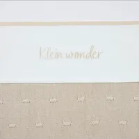 Meyco Baby Klein Wonder Ledikant Laken - 100 x 150 cm - Soft Sand 