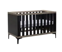 Interbaby Ledikant 70 x 140 Strips Zwart